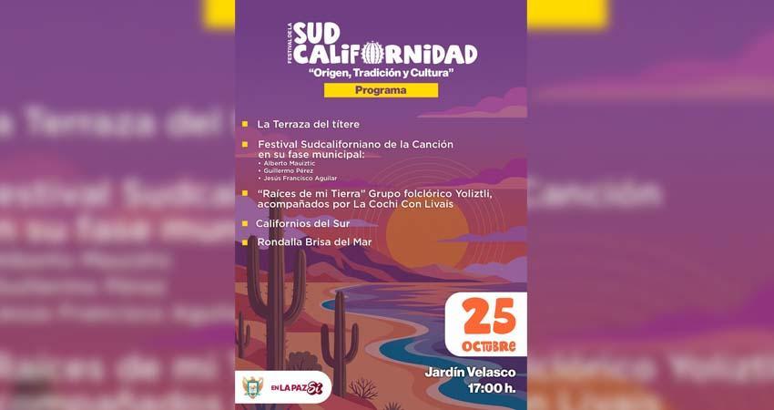 Invitan a celebrar el Festival por la Sudcalifornidad en La Paz