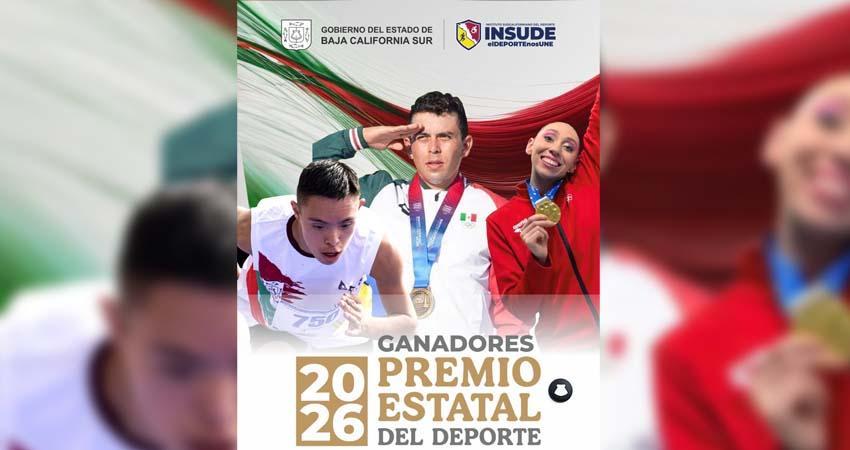 Cinco sudcalifornianos recibirán el Premio Estatal del Deporte 2026: INSUDE