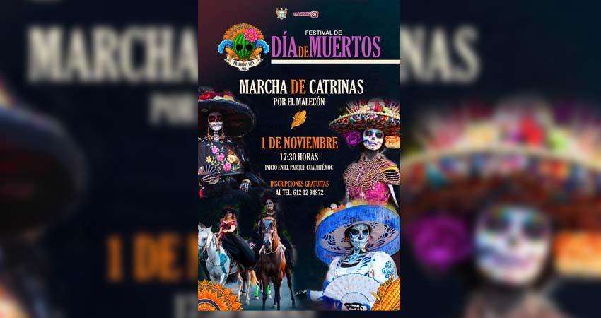 Invitan a celebrar Día de Muertos en el Malecón de La Paz