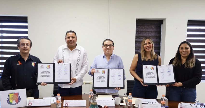Firman ICATEBCS y Congreso del Estado convenio para ampliar la capacitación legislativa