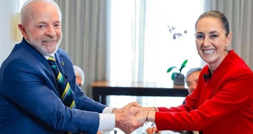 Sheinbaum y Lula acuerdan por teléfono visitas recíprocas