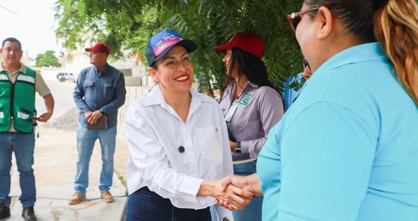 Supervisa Milena Quiroga obra de drenaje en la colonia Solidaridad; registra 60% de avance