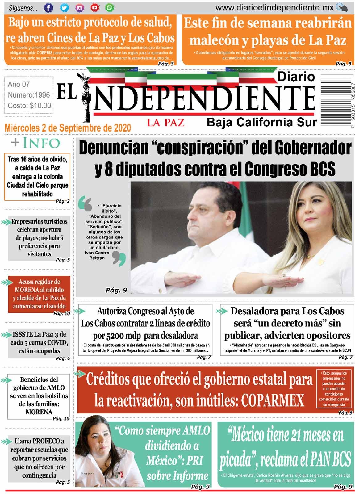 Noticias de Baja California Sur Diario El Independiente Diario El