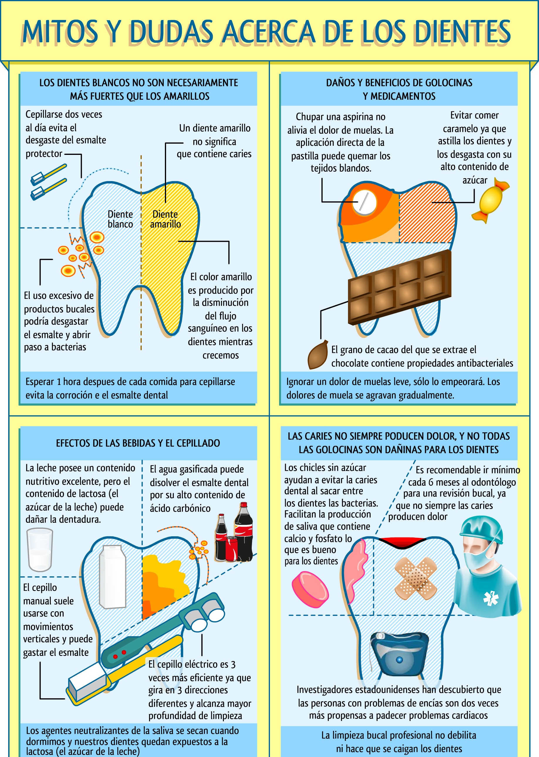 Mitos y dudas acerca de los dientes