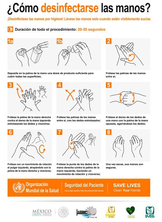 ¿Cómo desinfectarse las manos?