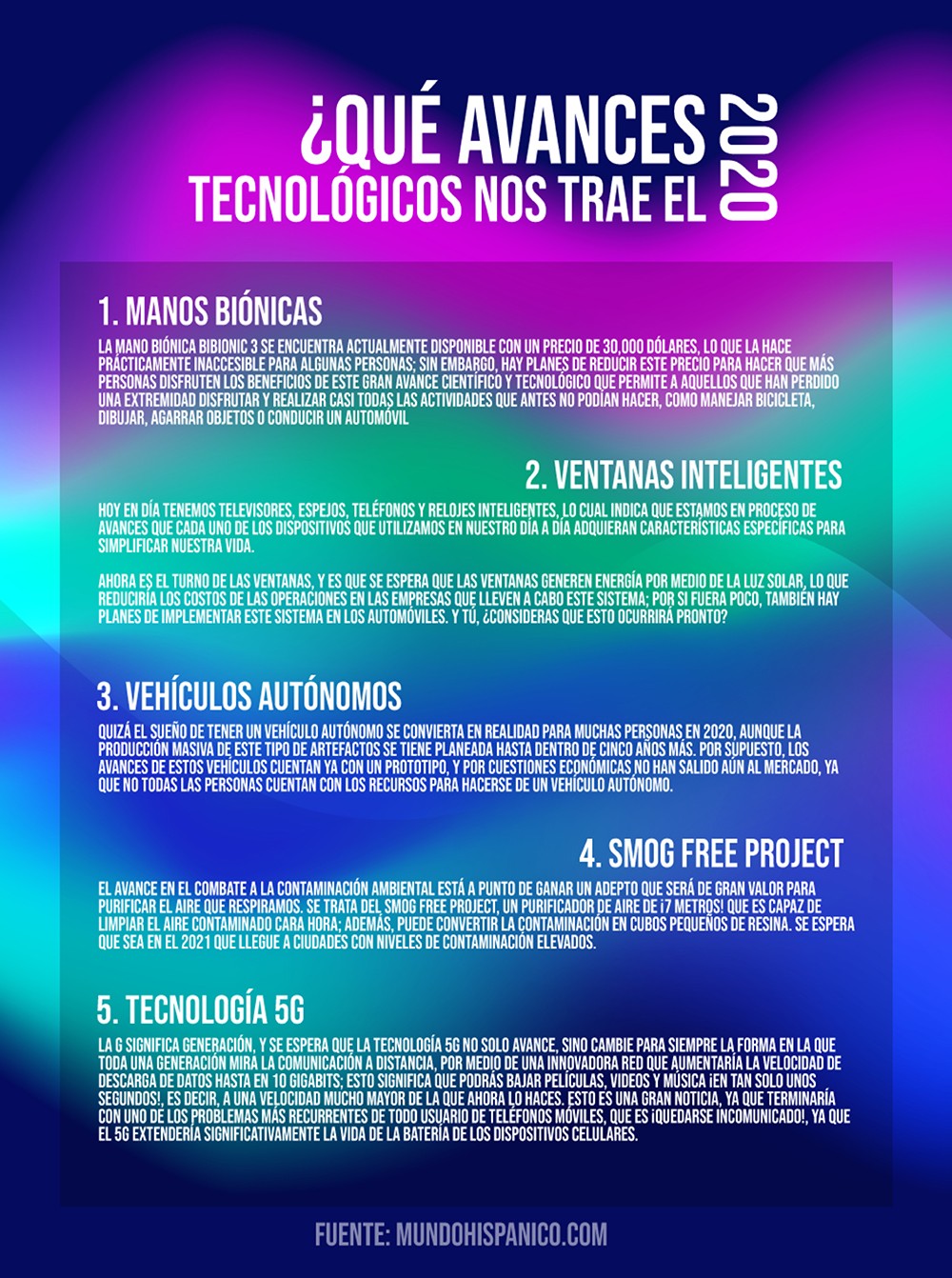 ¿Qué avances tecnologicos?