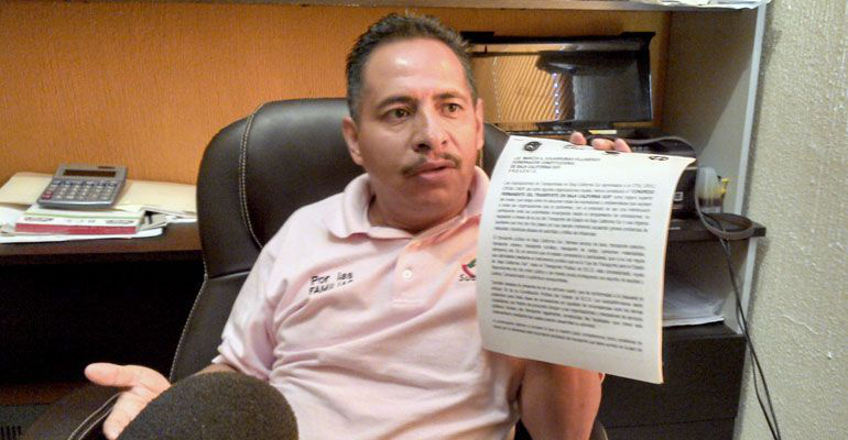 Advierte Pedro Albor presencia líderes camioneros apócrifos en BCS