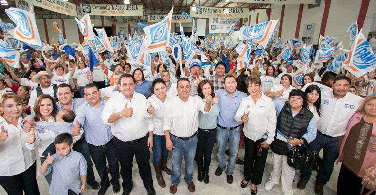 Ratifica militancia del PAN a Carlos Mendoza como candidato a gobernador