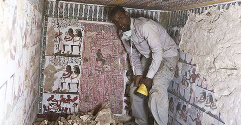 Descubren en Egipto una tumba de la Dinastía XVIII