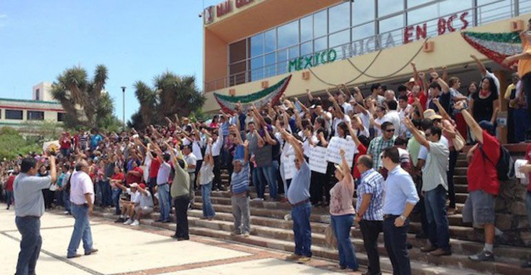 Se van a paro estatal maestros en BCS