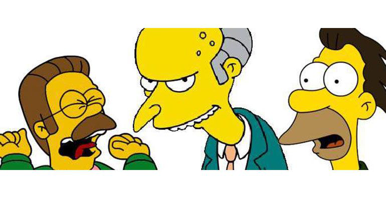 Adios a el Señor Burns, Flanders, Lenny, Skinner en Los Simpson
