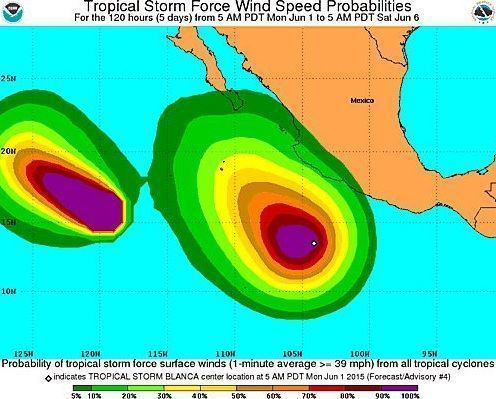 Se aleja “Andrés” sin dejar daños pero se acerca “blanca”