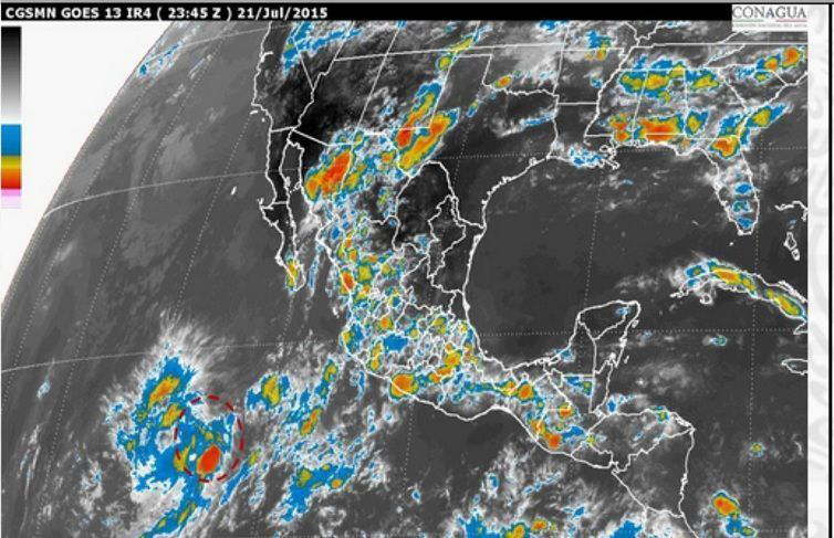 Baja presión causó lluvias en La Paz