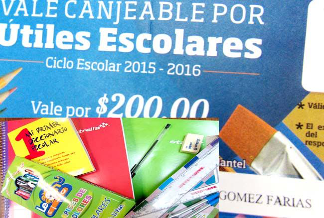 Cumple  su objetivo el Programa de Vales para Uniformes y Útiles Escolares