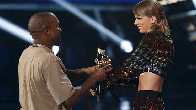 Swift es la ganadora de MTV y Kanye irá por la presidencia