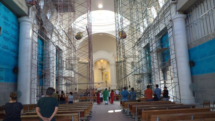 Con la ayuda de Dios y el apoyo de la gente se han hecho milagros en la reconstrucción del santuario: Ing Puglisi