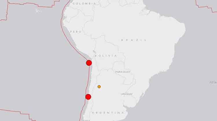 Fuerte sismo remece Chile, hay alerta de tsunami