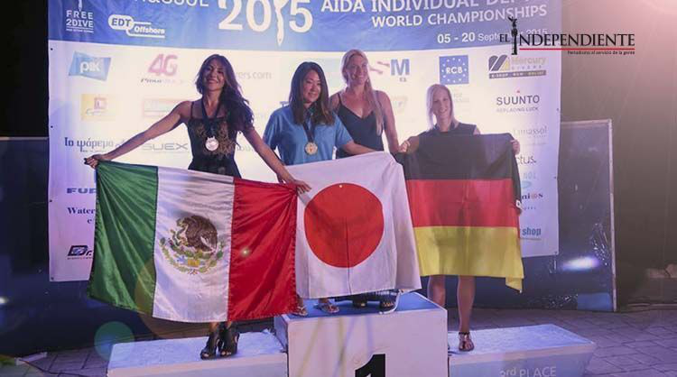 Continua haciendo Historia la Apneísta Sudcaliforniana Estrella Navarro Holm