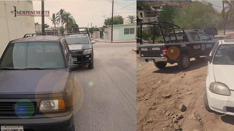 Detiene PEP a dos personas y localiza dos vehículos con reporte de robo