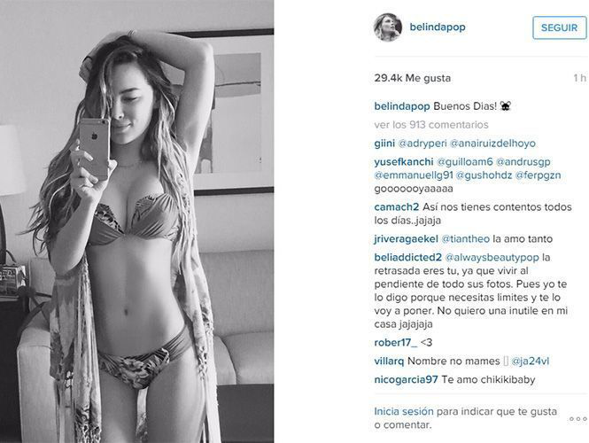 Belinda en bikini despierta al Instagram