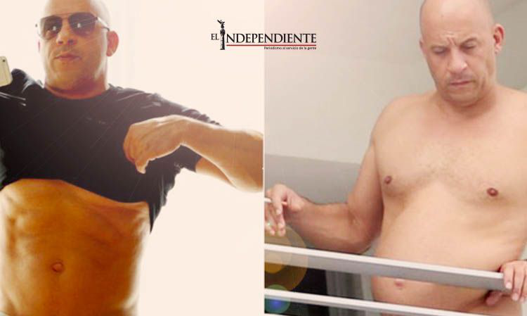 Vin Diesel muestra 'lavadero' ante aparente sobrepeso