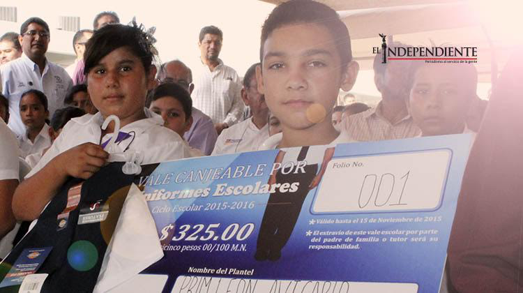Este  15 de noviembre vence el canje de vales para útiles y uniformes escolares