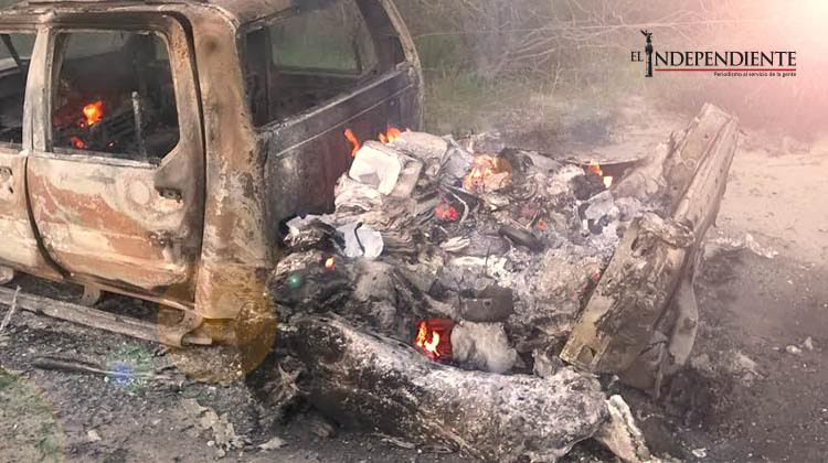 Incendiaron vehículo con reporte de robo que carba documentación