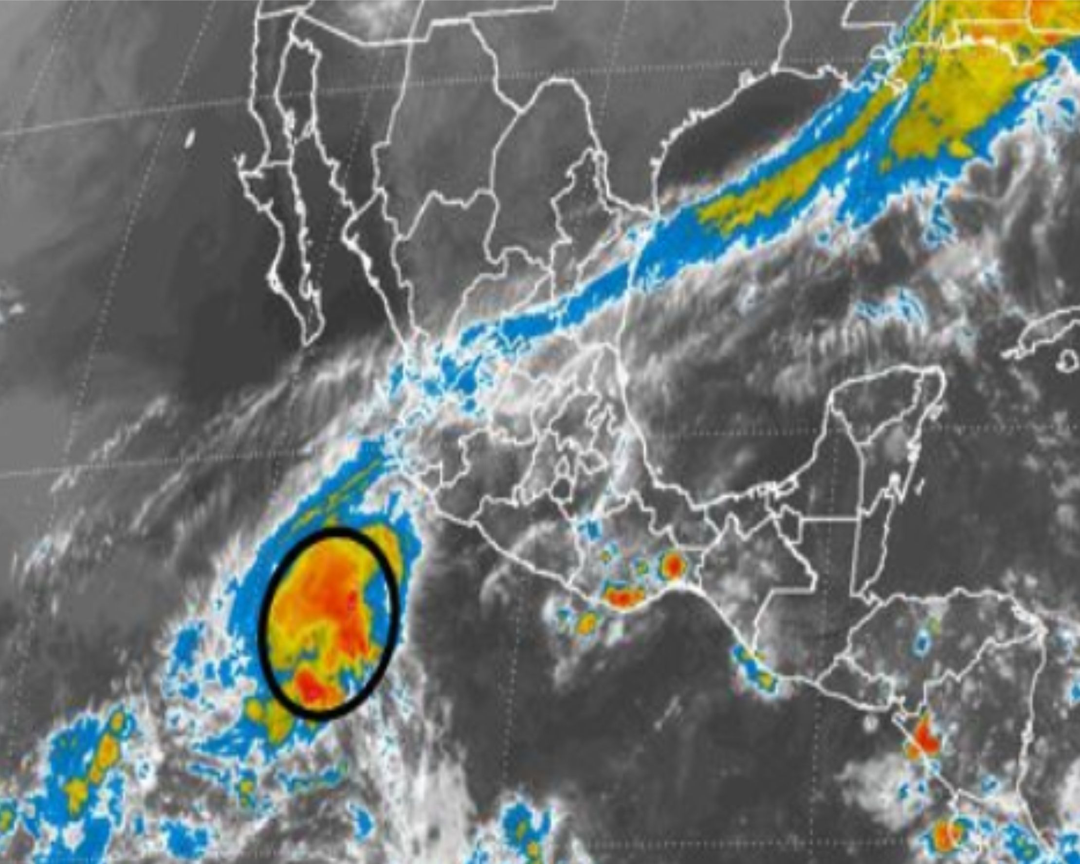Alerta las autoridades ante la presencia de una baja presión en el Pacífico