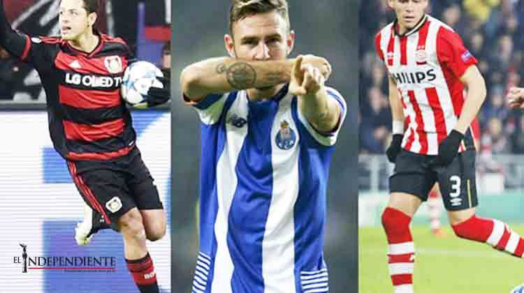‘Chicharito’, Layún y Moreno destacan y son reconocidos en Champions