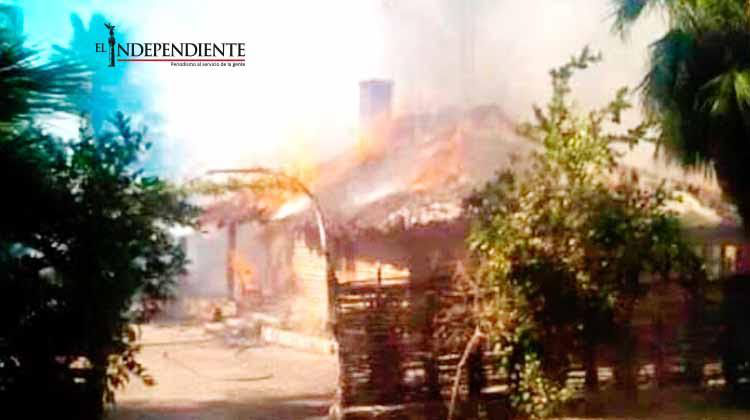 Una mujer perdió su hogar tras incendio en Todos Santos