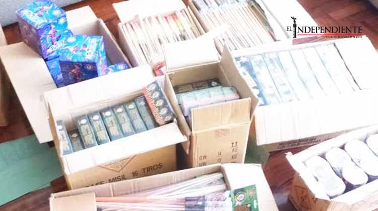 Protección Civil desactiva 7 puntos clandestinos de venta de pirotecnia