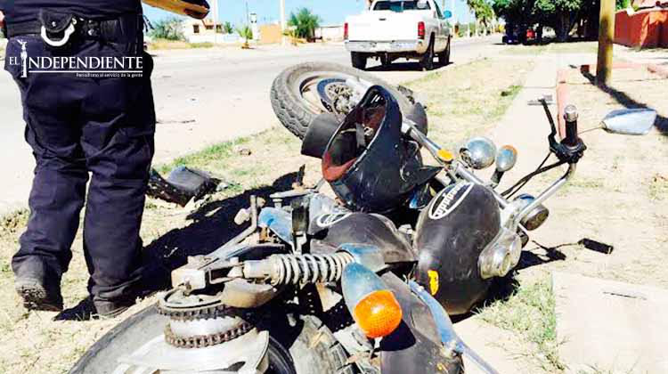 Reportan como grave al motociclista que fue arrollado en Fidepaz