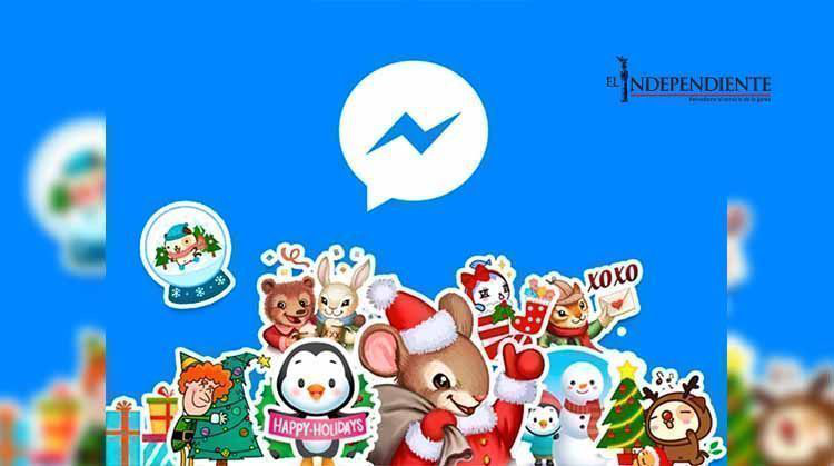 Facebook le da un toque navideño a tus mensajes