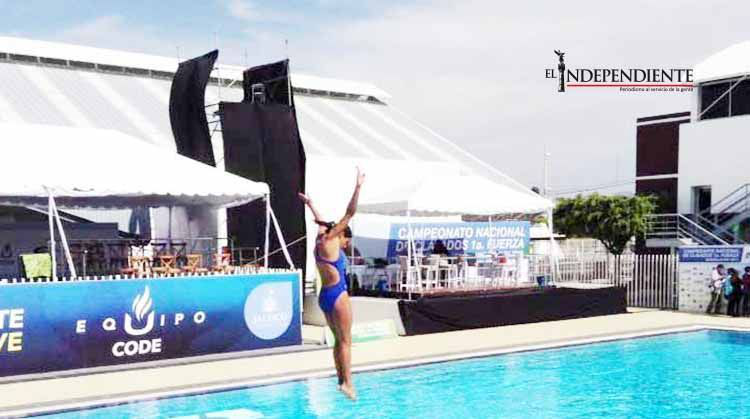 Destacada participación de las clavadistas de BCS en el campeonato nacional