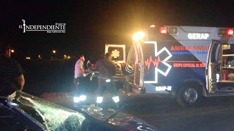 Tres lesionados tras choque en el libramiento Daniel Roldán
