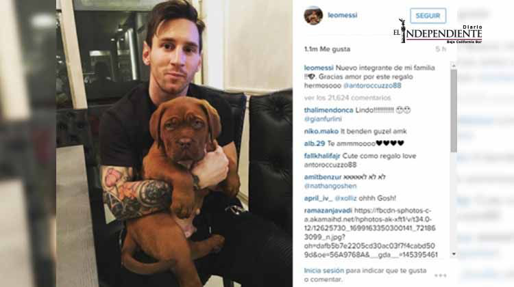 Lionel Messi presenta al nuevo integrante de su familia