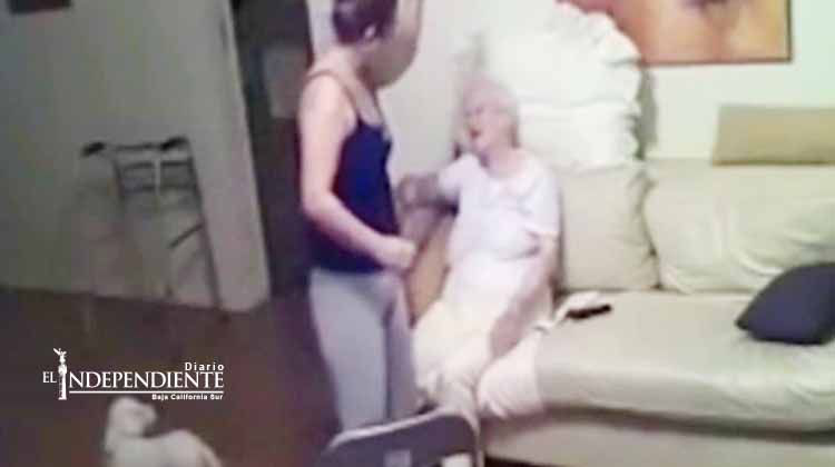 Video revela el abuso que una anciana sufre a manos de su cuidadora