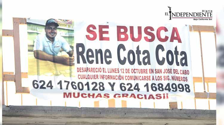 Se cumplieron cuatro meses sin noticias de joven desaparecido en Los Cabos