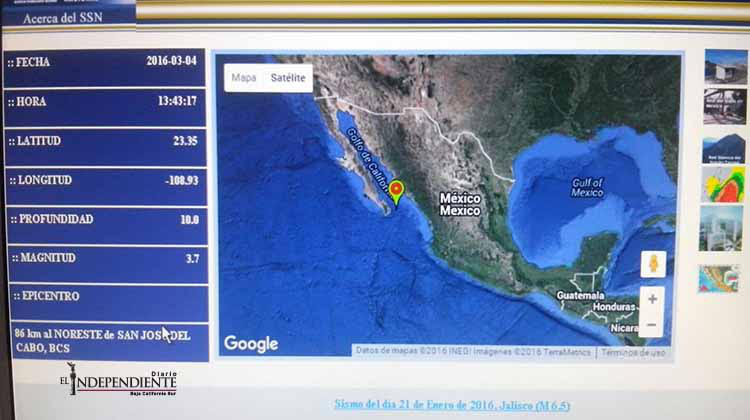 No dejó daños el temblor registrado ayer en CSL