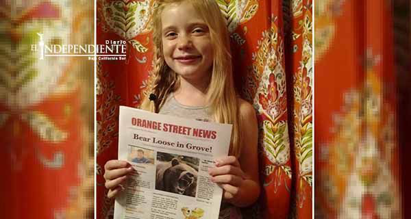 Reportera de nueve años causa polémica al cubrir un crimen