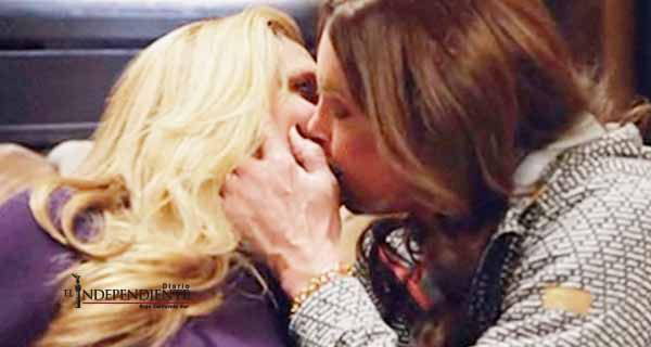 Caitlyn Jenner se besa con otra mujer en la TV