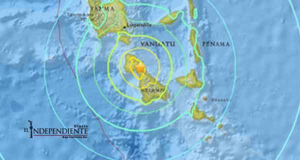 Sismo de 7.0 grados sacude Vanuatu; alertan de tsunami