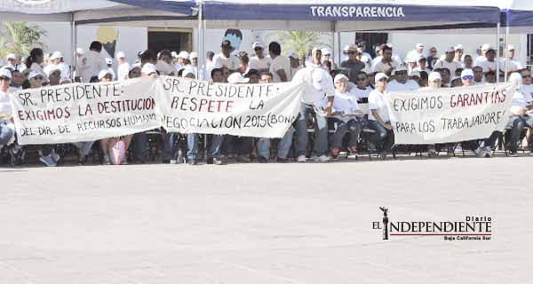 Demandan trabajadores mejoras y respeto a los derechos ganados y a los estatutos