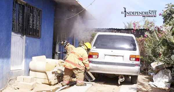 Se registra incendio en cuarto de renta en CSL; ocupantes estaban ausentes