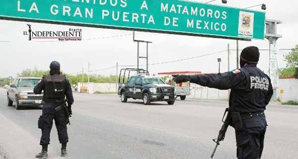 Policías federales son atacados a balazos en Matamoros