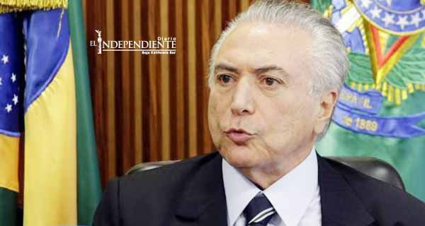Difunden polémica grabación que implica a presidente interino de Brasil