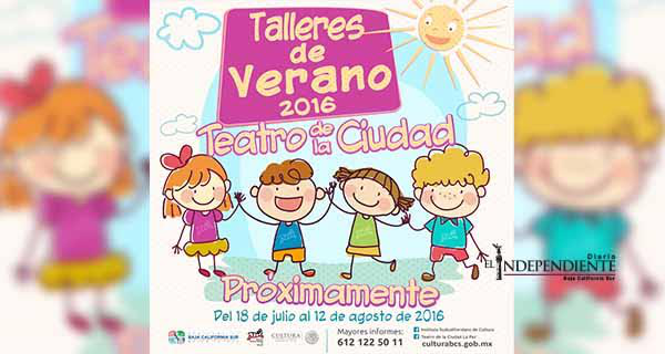 Impartirán talleres de verano en el Teatro de la Ciudad