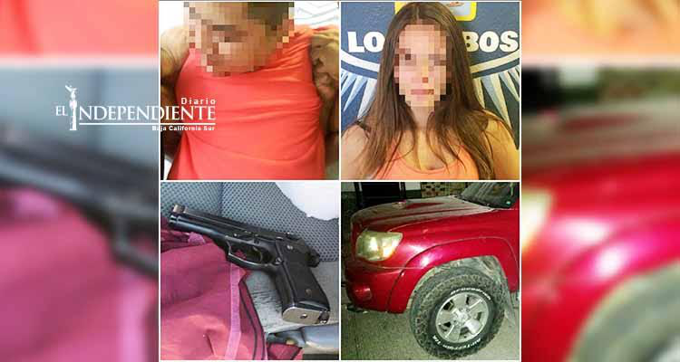 Detuvo Policía de Los Cabos a una pareja con un arma de fuego en Playa Palmilla