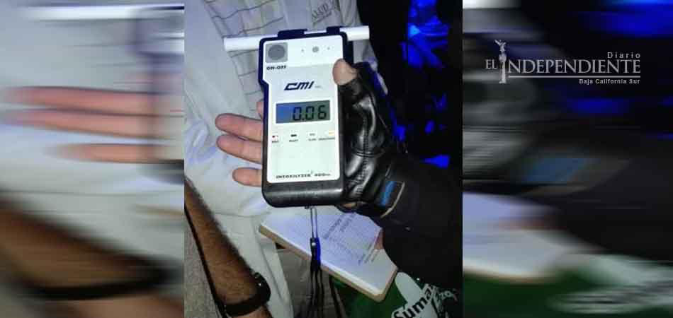 Casi 70 detenidos en La Paz dejó el alcoholímetro en diciembre