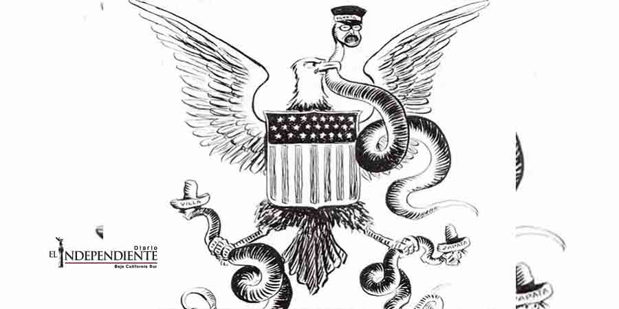 John Tinney McCutcheon caricaturiza México bárbaro